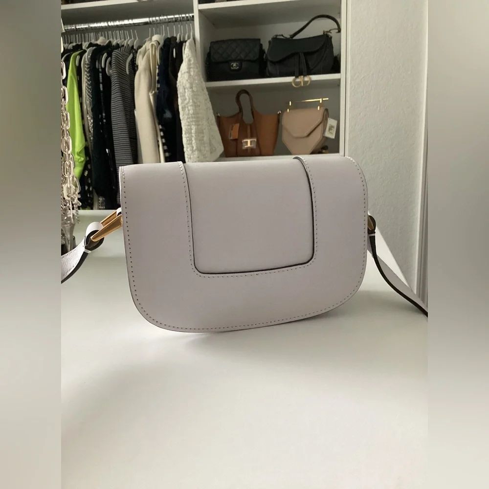 Valentino Garavani White Crossbody Bag with Gold Accent